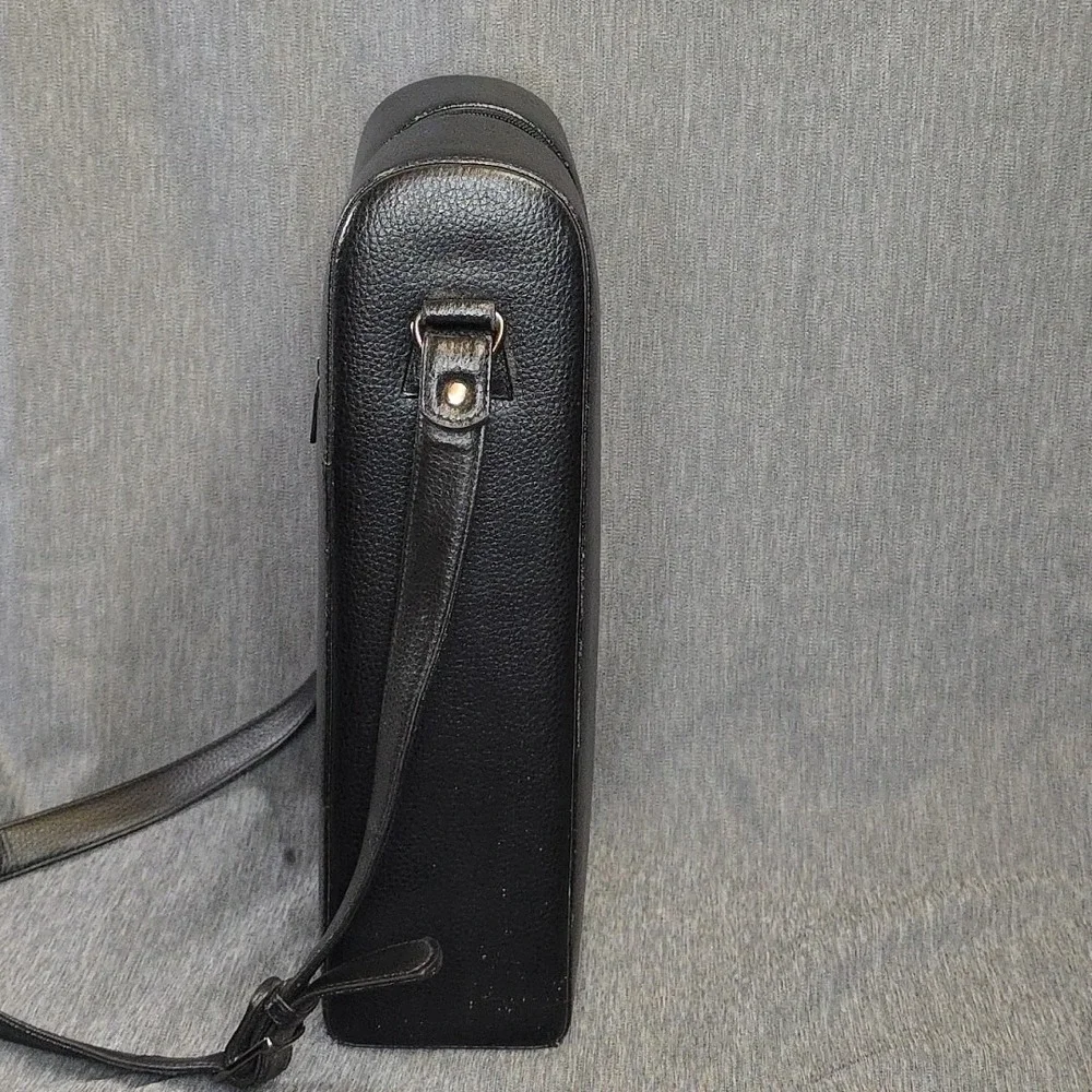 Vintage Leather And Velvet Double Wine‎ Bottle Carrying Case Classy Outing...
